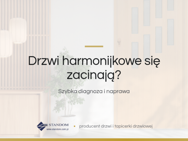 Drzwi harmonijkowe się zacinają? - poradnik Standom