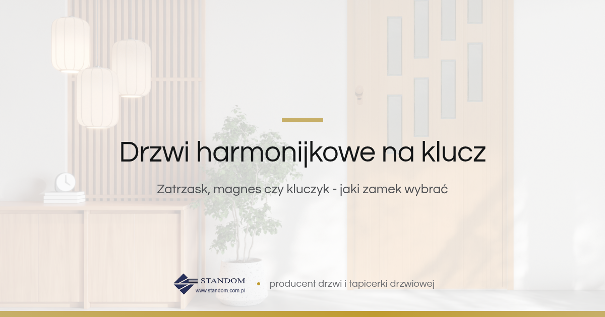 Drzwi harmonijkowe z zamkiem na klucz - poradnik Standom